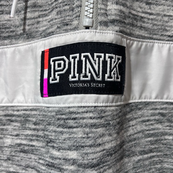 PINK Victoria's Secret Gray and White Hoodie Set - Picture 4 of 16